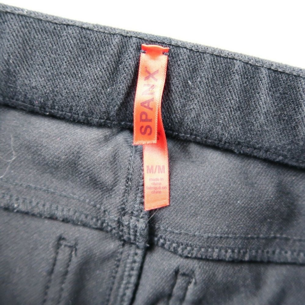 SPANX Ready-To-Wow Black Cropped Denim Jeggings M - Picture 6 of 9